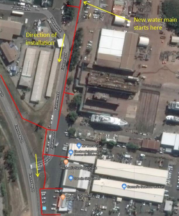 Fishermans Place water main