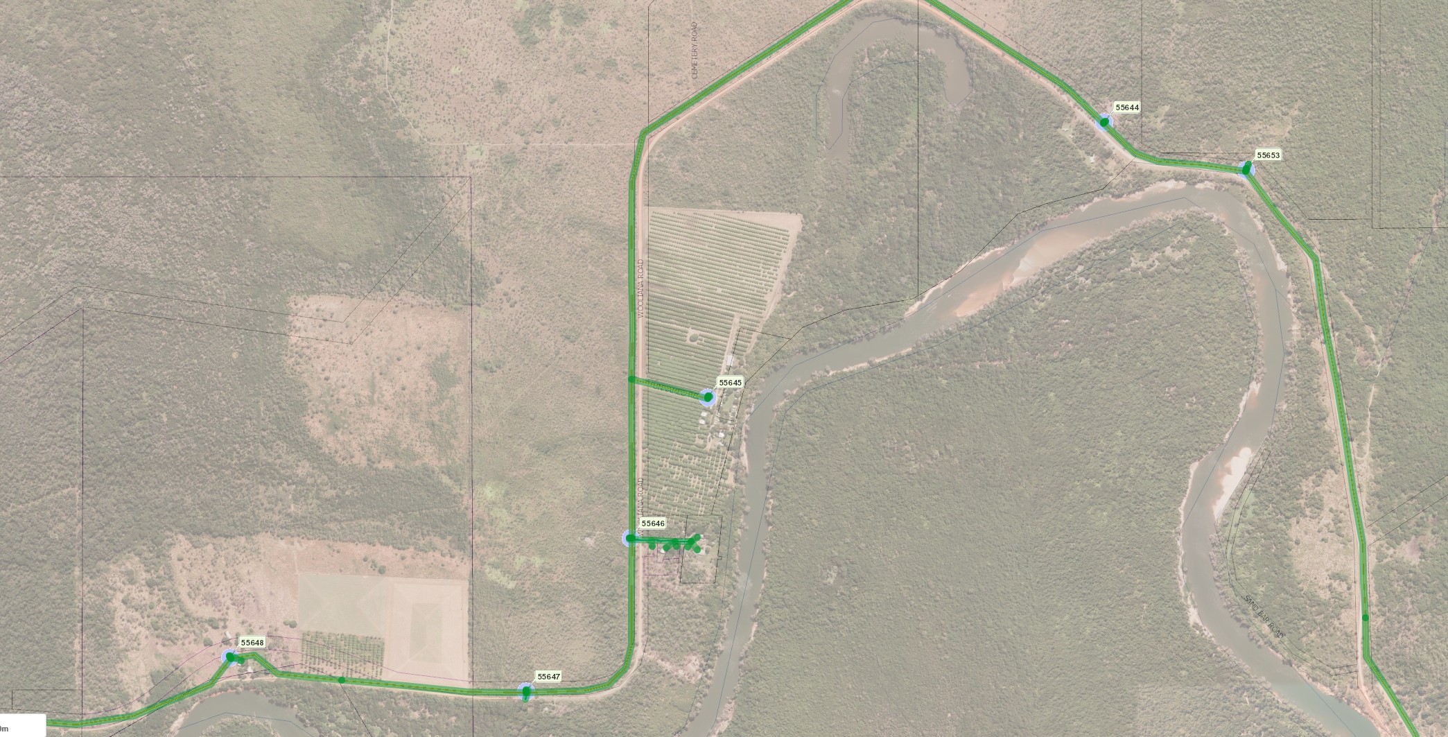 Daly River Planned Outage Map 3