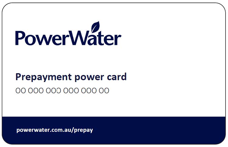 prepayment meter card