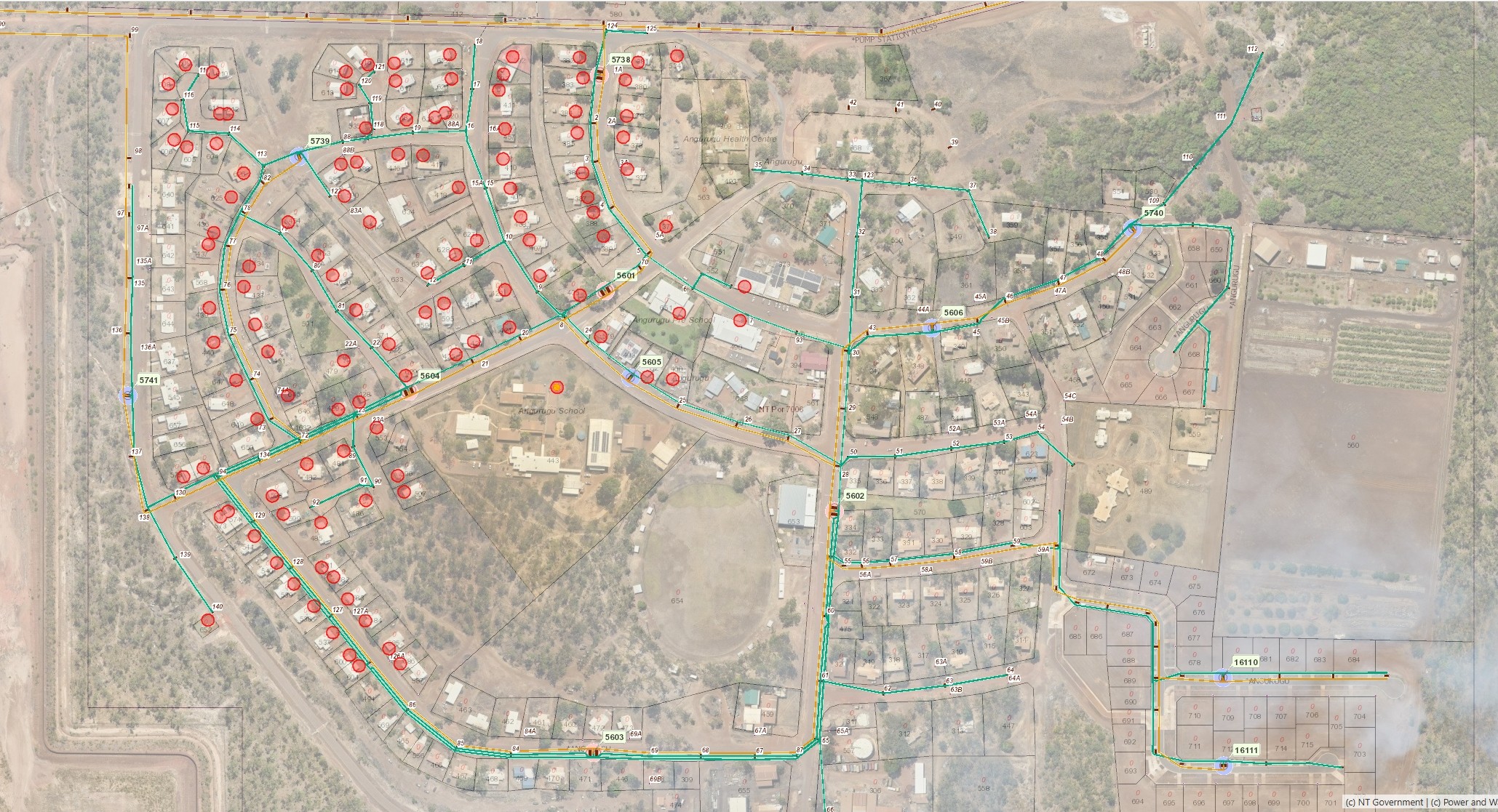 Angurugu Community planned outage map