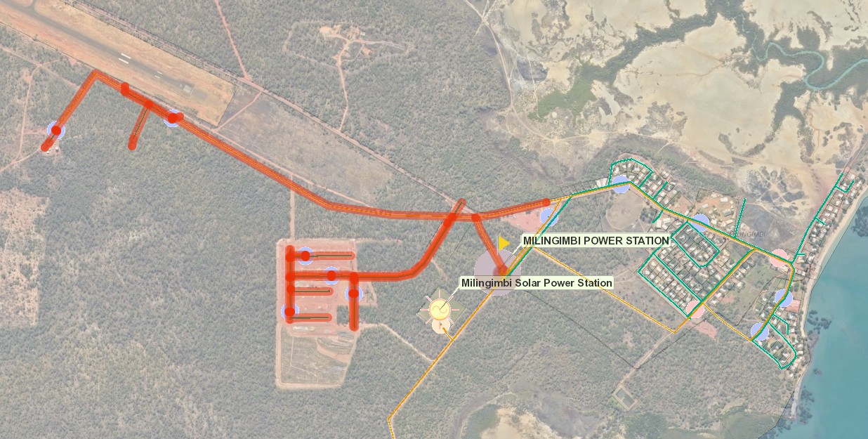 Milingimbi Borefield outage map